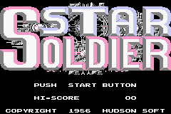 Famicom Mini 10 - Star Soldier Title Screen